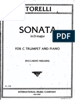 Torelli, G. Sonata in D Major For Trumpet