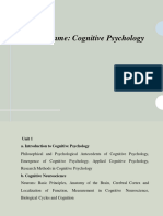 Unit 1 A-Cognitive Psychology