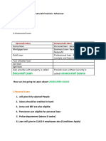 Modified Financial Products - Notes