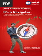 Kotak Business Cycle Fund NFO Leaflet