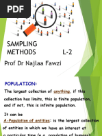 Methodology of Sampling