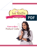 La Raffa. Naked Cake. Curso de Bolo CONFEITARIA