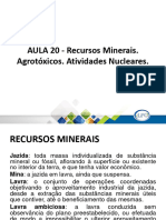 AULA 20 - Recursos Minerais