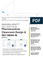 ISO 14644 - 16 and Contamination Genration