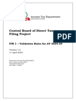 CBDT - E-Filing - ITR 1 - Validation Rules - AY2024-25 - V1.0.