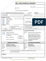 Leave or Resign Request Form - NEOM