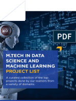 PES MTech DSML Project List