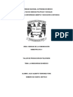 Antecedentes de La Inseguridad en México