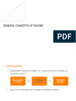 General Concepts of Income