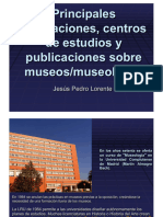 Principales Asociaciones, Centros de Estudio y Publicaciones