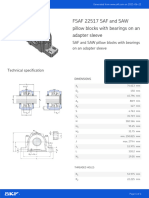 FSAF 22517 SAF and SAW Pillow Blocks With Bearings On An Adapter Sleeve - 20210621