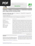 Prediction of Effluent Concentration in A Wastewater Treatment Plant Using Machine Learning Models