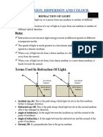 Refraction, Colours and Dispersion of Lightn EDTED-1