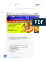 Bhakti Movement and Sufi Movement PPT