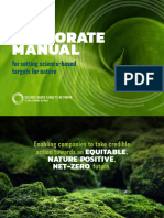 Corporate Manual For Setting SBT For Nature