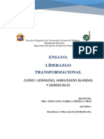 Ensayo de Liderazgo Organizacional DRA GEOVANNA SARELA ORTEGA CRUZ