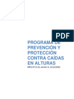 Programa de Prevención y Protección Contra Caídas en Alturas - Arquetipo