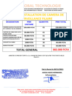 Devis de Camera Filaire Kit de 6 Avec 500GB New Logo