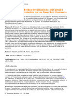 Documento - La Responsabilidad Internacional Del Estado Argentino Por Violación de Los Derechos Humanos