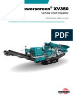 Powerscreen XV350 Technical Specification Rev 6 01-01-2017