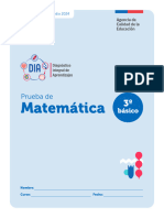 Prueba Matematica Monitoreo 2024 3 Basico