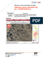 Reporte Preliminar N.º 952 - 14jul2024 - Incendio Forestal en El Distrito de Yauli - Huancavelica