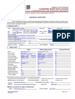 Individual Inventory Form