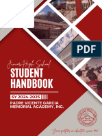 JHS Student Handbook SY 2024 2025