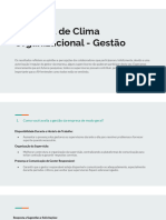 Pesquisa de Clima Organizacional - Gestão