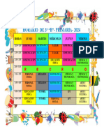 Mi Horario Escolar 3ro B 2024