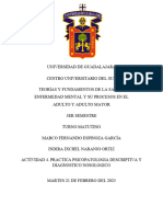 Actividad 4. Practica Psicopatologia Descriptiva y Diagnostico Nosologico