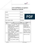 Power System and Battery Acceptance Manual For LIB FCB Battery, GKAT352