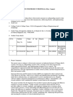 Template For Project Proposal (Max. 5 Pages)