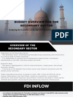 Budget Overview For The Secondary Sector PDF