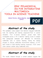 Current Trends - TEACHERS PEDAGOGICAL STRATEGIES