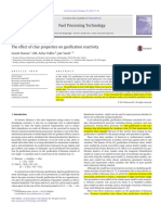 The Effect of Char Properties On Gasification Reactivity