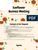 Sunflower Business Meeting: Here Is Where Your Presentation Begins