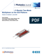 Dual Band O & C Bands Two Mode Multiplexer On The SOI Platform