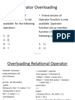 Overloading Operator