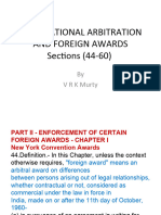 International Arbitration and Foreign Awards