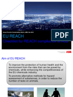 Checklist For EU REACH Compliance at ABB