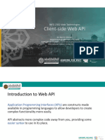 Client Side Web API