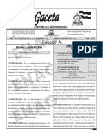 Ley Del Fondo de Reserva Laboral de Capitalizacion Individual Administrado Por El Rap