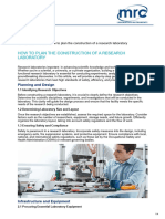 How To Plan The Construction of A Research Laboratory