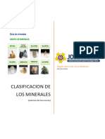 Clasificación de Los Minerales