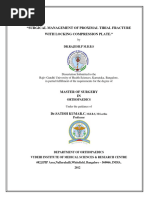 Surgical Management of Proximal Tibial Fracture With Locking Compression Plate."