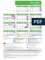 Calendrier 2024-2025 - PRÉCONSERVATOIRE