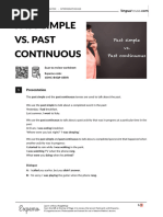 Past Simple Vs Past Continuous British English Student