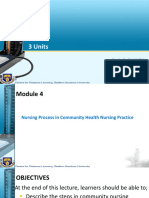 Module 4 - NURSING PROCESS IN COMMUNITY HEALTH NURSING PRACTICE