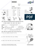 WAH4 - Reinforcement Worksheets